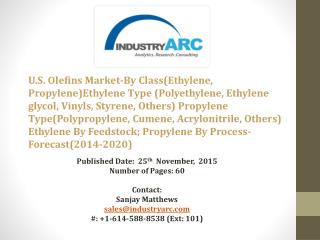 U.S. Olefins Market Polyethylene holds majority of the market in ethylene product market share.