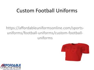 Custom Football Uniforms