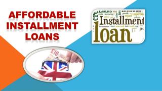 Affordable Installment Loans