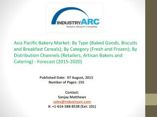 Asia Pacific Bakery Market: high demand and scope in populous regions like China and India