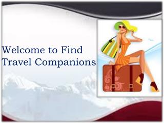 Welcome to Find Travel Companions