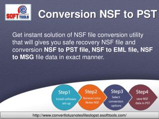 How to Convert NSF to PST