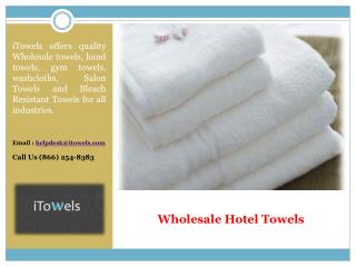 Wholesale Hotel Towels New York