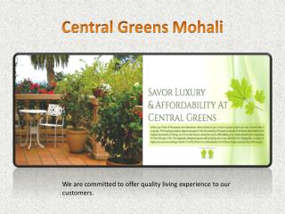 Central Greens Mohali