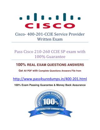 Pass4sure 400-201 Study Guide