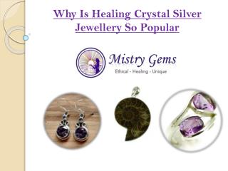 New Stylish Healing Crystal Silver Jewellery