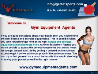 Ensure of finding the best fitness and exercise equipments manufacturers India