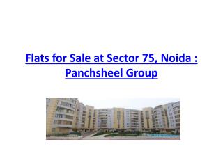 Flats for Sale at Sector 75, Noida : Panchsheel Group