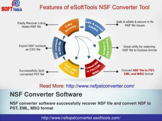 Convert NSF to PST, EML, MSG