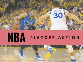 NBA playoff action