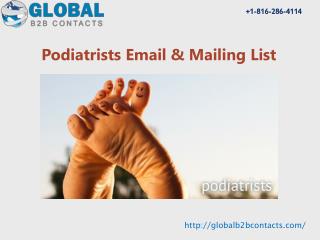 Podiatrists Email & Mailing List