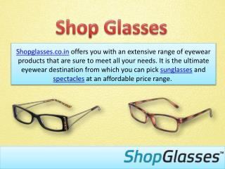 Affordable Eyewear at Shop Glasses
