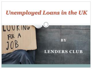 Apply online for Unemployed Loan