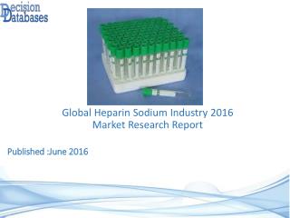 Heparin Sodium Market Analysis and Forecasts 2021