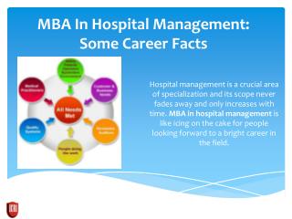 MBA In Hospital Management For Career Prospective