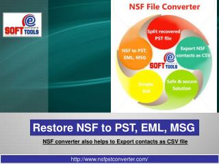 Restore NSF to PST