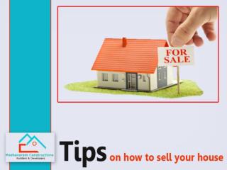 Tips on how to sell your house