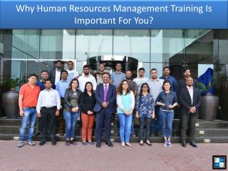 Why Human Resources Management Training Is Important For You?