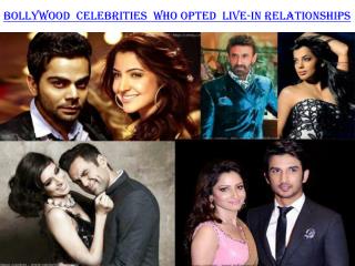 Bollywood celebrities who opted Live-In relationships