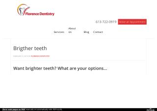 Brighter Teeth with Florence Dentistry