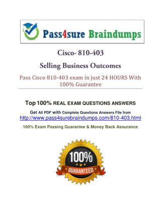 Pass4sure 810-403 Question