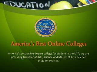 Best Online Colleges in USA