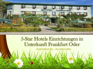 5-Star Hotels Einrichtungen in Unterkunft Frankfurt Oder