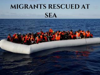 Migrants rescued at sea