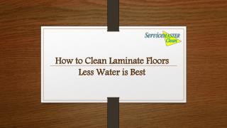 How to Clean Laminate Floors - Less Water is Best