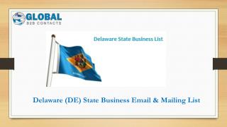 Delaware State Business Email & Mailing List