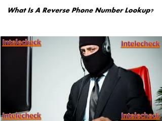 Intelecheck - What Is A Reverse Phone Number Lookup ?