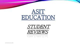 ASit Education Student Reviews