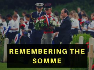 Remembering the Somme