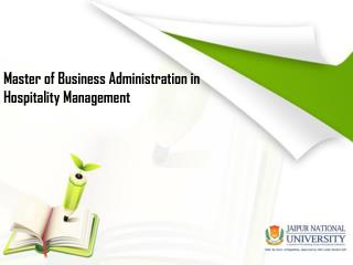 MBA in Hospitality Management