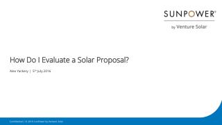 How Do I Evaluate a Solar Proposal?