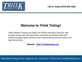 Dallas commercial window tinting