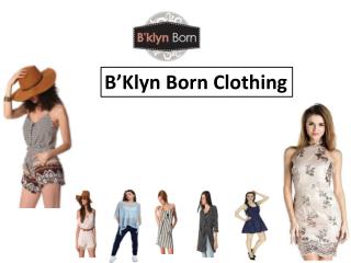 Ladies High Fashion Dresses Online Collection at B'klyn Born