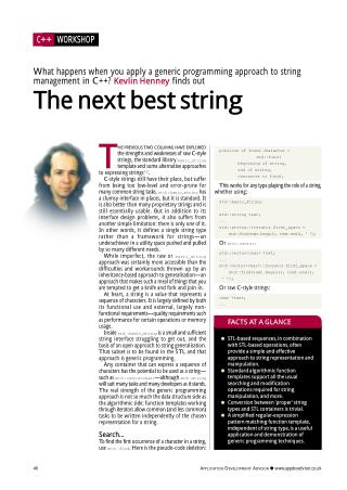 The Next Best String