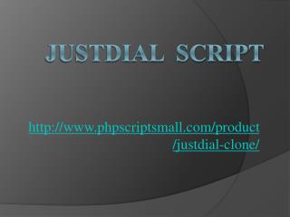 Justdial Script
