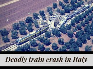 Deadly train crash in Italy