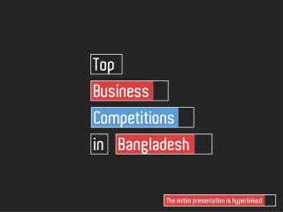 Top Business Competitions in Bangladesh
