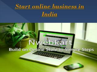 Start online business in India