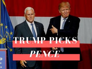Trump picks Pence