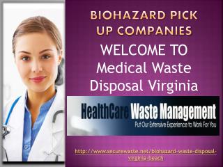 Medical waste disposal Washington