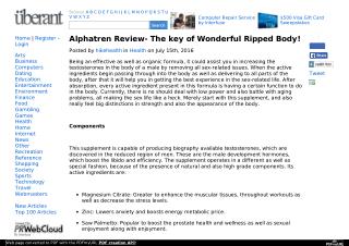 Advantages of using of Alphatren Review?