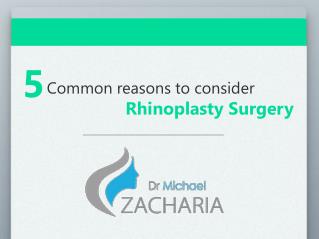 5 common reasons to consider rhinoplasty surgery