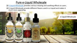 Pure e Liquid Wholesale