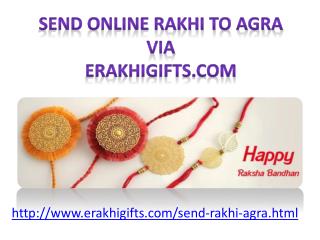Send online rakhi to Agra