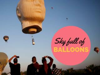 Sky full of balloons