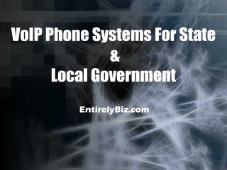 Phone Systems for State and Local Government